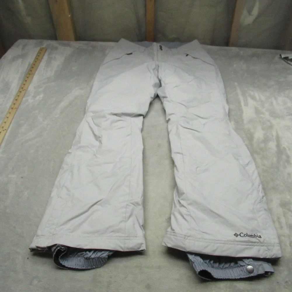 Columbia Snow Pants Mens Medium White Polar Eclipse Insulated‎ Winter Ski 32x32